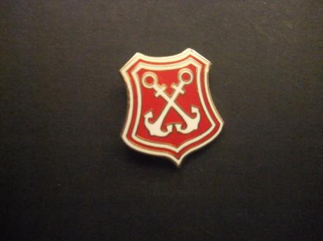 Het Anker stadsbrouwerij Mechelen, België, logo rood